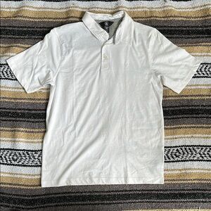Volcom White Polo Shirt Short Sleeve Classic